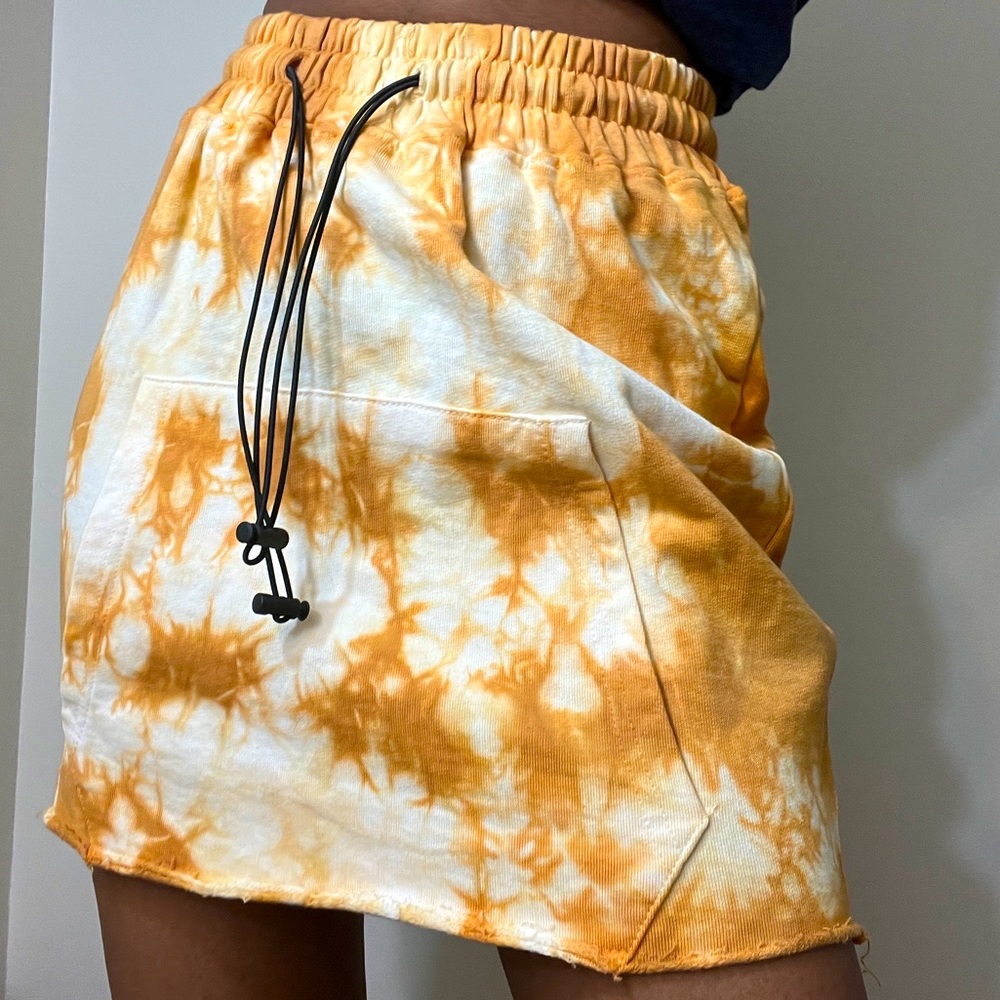 Public Desire Hoodie Mini Skirt with Black Ties